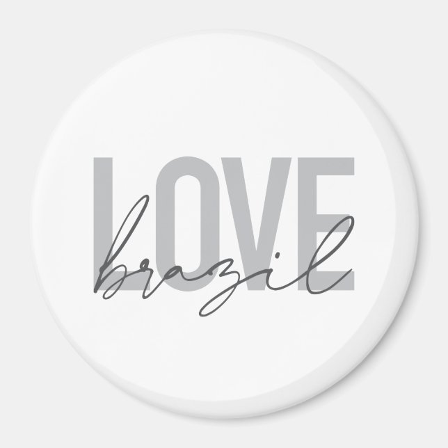 Einfache, moderne, urbane, coole Design-Liebe Bras Magnet (Vorne)