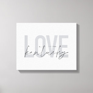 Einfache, moderne, urbane, coole Design Liebe Kent Leinwanddruck