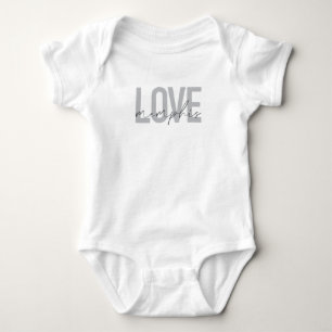 Einfache, moderne, urbane, coole Design Liebe Memp Baby Strampler