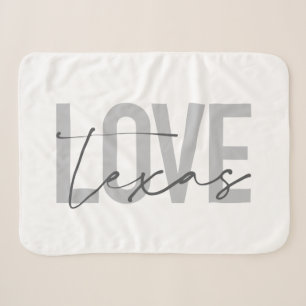 Einfache, moderne, urbane, coole Design Liebe Texa Sherpadecke