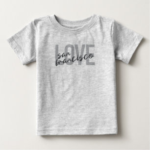 Einfache, moderne, urbane Design Liebe San Francis Baby T-shirt