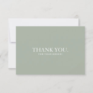 Einfache moderne Vielen Dank Business Card Design Dankeskarte