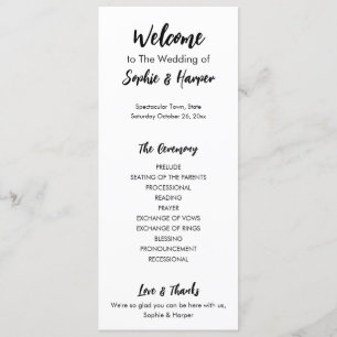 Einfache moderne, vielseitig Lässige Schwarzweiß Programm