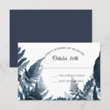 Einfache moderne Wälder Fern Blau und Weiß UAWG