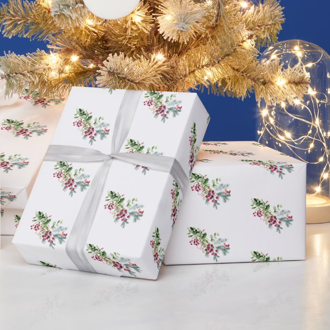 Einfache moderne Weihnachtsfeiertage Geschenkpapier (Feiertage)