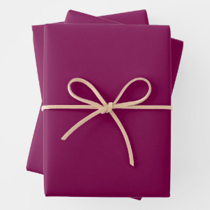 EINFACHE MODERNE WEINFARBENE HOCHZEIT GESCHENKPAPIER SET