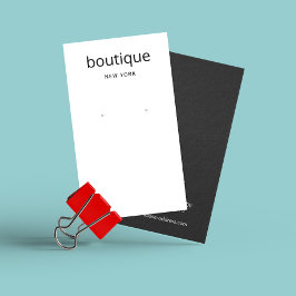 Einfache, moderne, weiße Display-Karte mit langer 