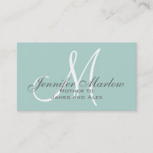 Einfache Mommy Calling Card Telefonnummerkarte
