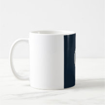 Einfache Mondphasen-Tasse mit Linienkunst - Tiefes