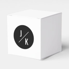 Einfache monochrome Gastgeschenk Hochzeit Geschenkschachtel