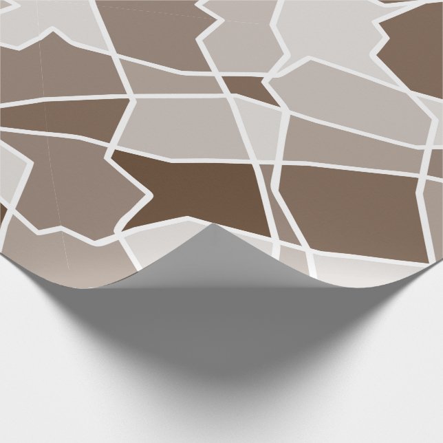 Einfache, monochrome geometrische Kontrast Random- Geschenkpapier (Ecke)