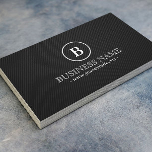 Einfache Monogram Wine Guide Business Card Visitenkarte