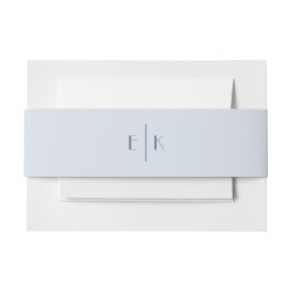 Einfache Monogramm Einladungsbanderole