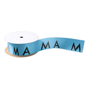 Einfache Monogramm fügen Sie den Namen Mann minim Satinband