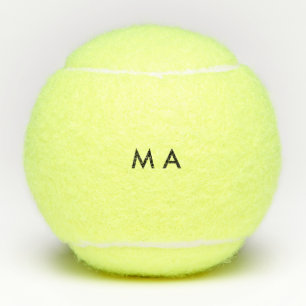 Einfache Monogramm fügen Sie den Namen Mann minim Tennisbälle