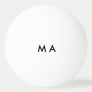 Einfache Monogramm fügen Sie den Namen Mann minim Tischtennisball