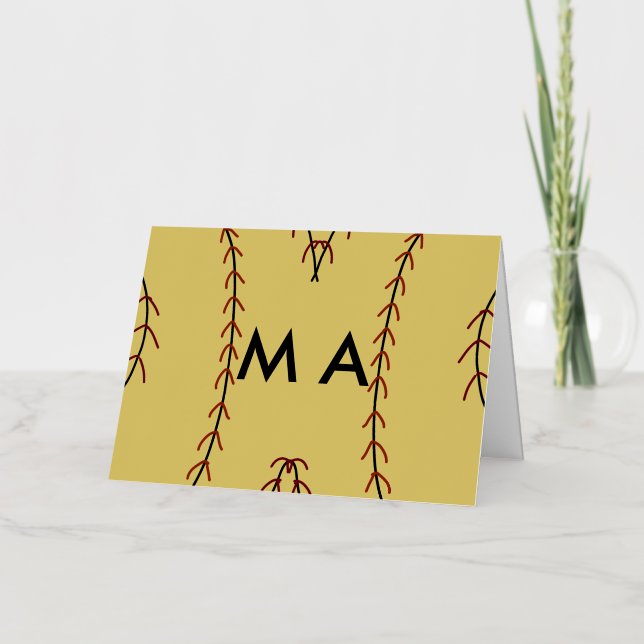 Einfache Monogramm fügen Sie den Namen Mann minima (Vorderseite)