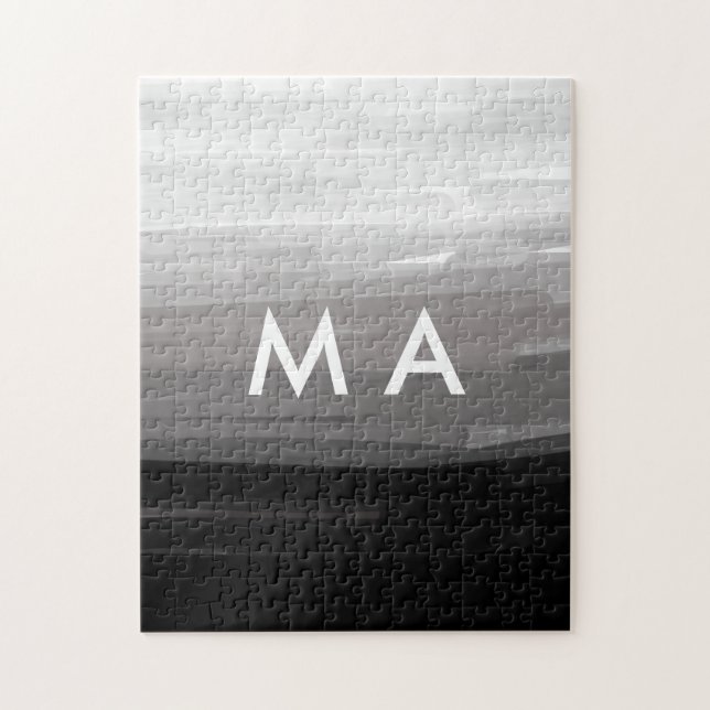 Einfache Monogramm fügen Sie den Namen Mann minima (Vertikal)