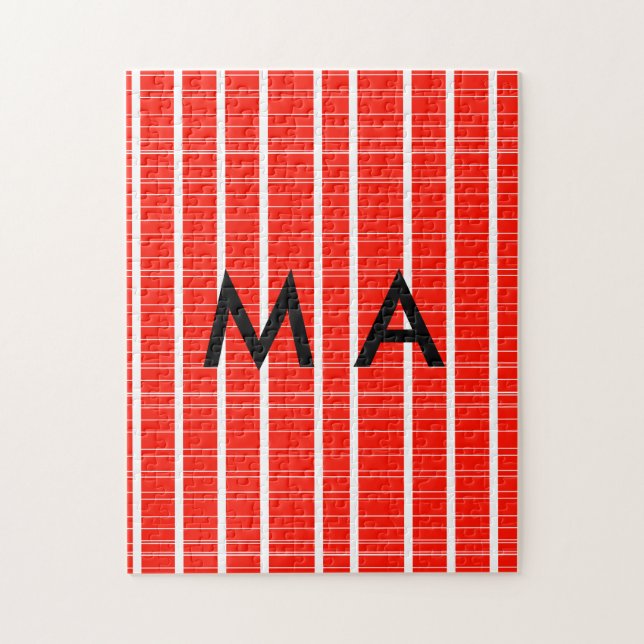 Einfache Monogramm fügen Sie den Namen Mann minima (Vertikal)