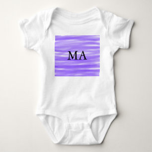 Einfache Monogramm fügen Sie den Namen Mann minima Baby Strampler