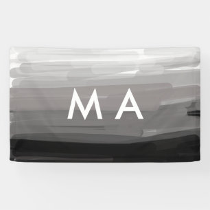 Einfache Monogramm fügen Sie den Namen Mann minima Banner