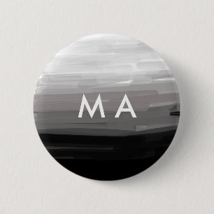 Einfache Monogramm fügen Sie den Namen Mann minima Button