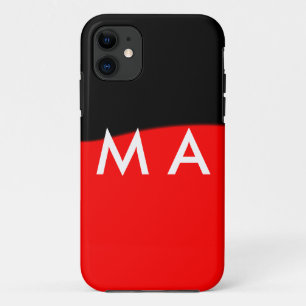 Einfache Monogramm fügen Sie den Namen Mann minima Case-Mate iPhone Hülle