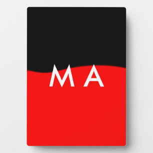 Einfache Monogramm fügen Sie den Namen Mann minima Fotoplatte