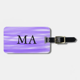 Einfache Monogramm fügen Sie den Namen Mann minima Gepäckanhänger
