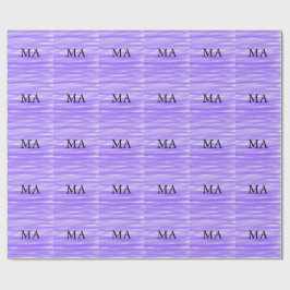 Einfache Monogramm fügen Sie den Namen Mann minima Geschenkpapier