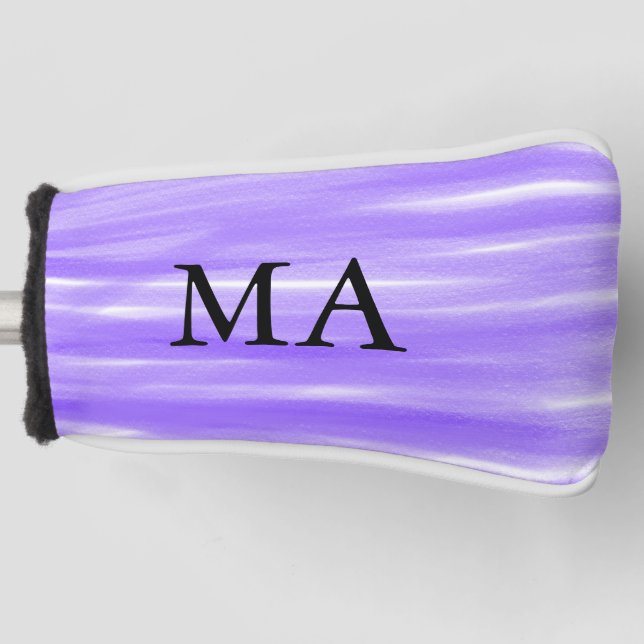 Einfache Monogramm fügen Sie den Namen Mann minima Golf Headcover (Vorderseite)
