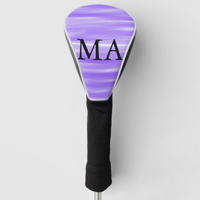 Einfache Monogramm fügen Sie den Namen Mann minima Golf Headcover (Vorderseite)