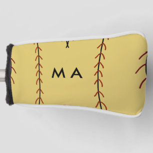 Einfache Monogramm fügen Sie den Namen Mann minima Golf Headcover