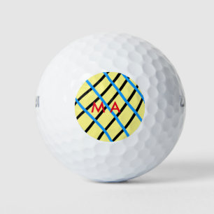 Einfache Monogramm fügen Sie den Namen Mann minima Golfball