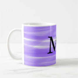 Einfache Monogramm fügen Sie den Namen Mann minima Kaffeetasse