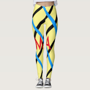 Einfache Monogramm fügen Sie den Namen Mann minima Leggings