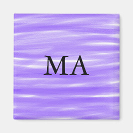 Einfache Monogramm fügen Sie den Namen Mann minima Magnet