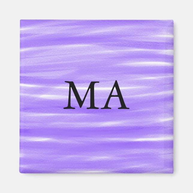 Einfache Monogramm fügen Sie den Namen Mann minima Magnet (Vorne)