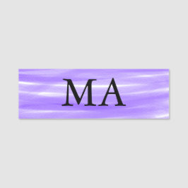 Einfache Monogramm fügen Sie den Namen Mann minima Namensschild