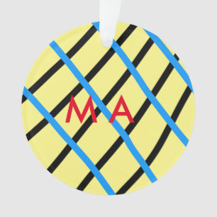 Einfache Monogramm fügen Sie den Namen Mann minima Ornament