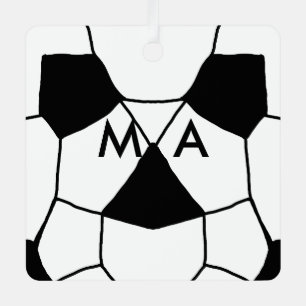 Einfache Monogramm fügen Sie den Namen Mann minima Ornament Aus Metall