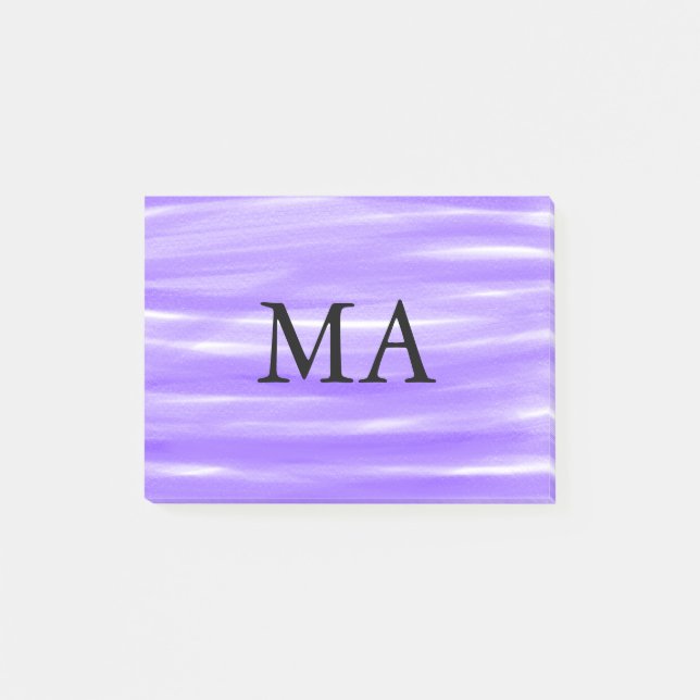 Einfache Monogramm fügen Sie den Namen Mann minima Post-it Klebezettel (Vorderseite)