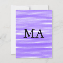 Einfache Monogramm fügen Sie den Namen Mann minima Postkarte