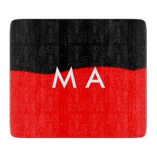 Einfache Monogramm fügen Sie den Namen Mann minima Schneidebrett