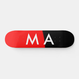 Einfache Monogramm fügen Sie den Namen Mann minima Skateboard