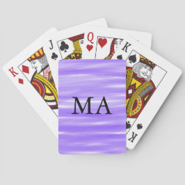 Einfache Monogramm fügen Sie den Namen Mann minima Spielkarten