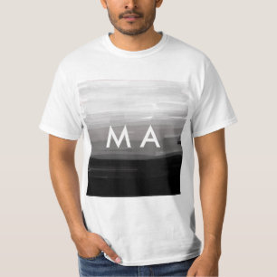 Einfache Monogramm fügen Sie den Namen Mann minima T-Shirt