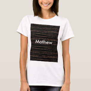 Einfache Monogramm fügen Sie den Namen Mann minima T-Shirt