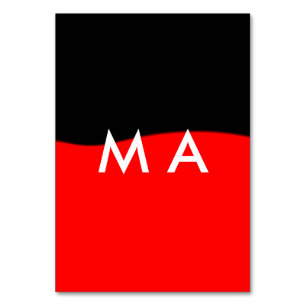 Einfache Monogramm fügen Sie den Namen Mann minima Tischnummer