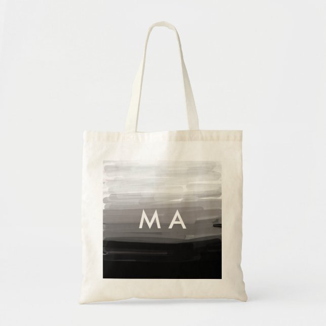 Einfache Monogramm fügen Sie den Namen Mann minima Tragetasche (Vorne)